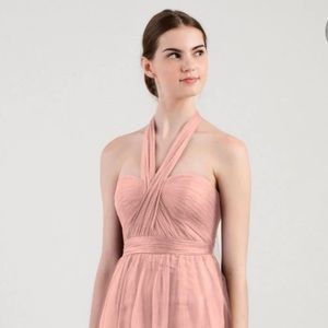 Jenny Yoo Begonia Pink Annabelle tule gown size 4.